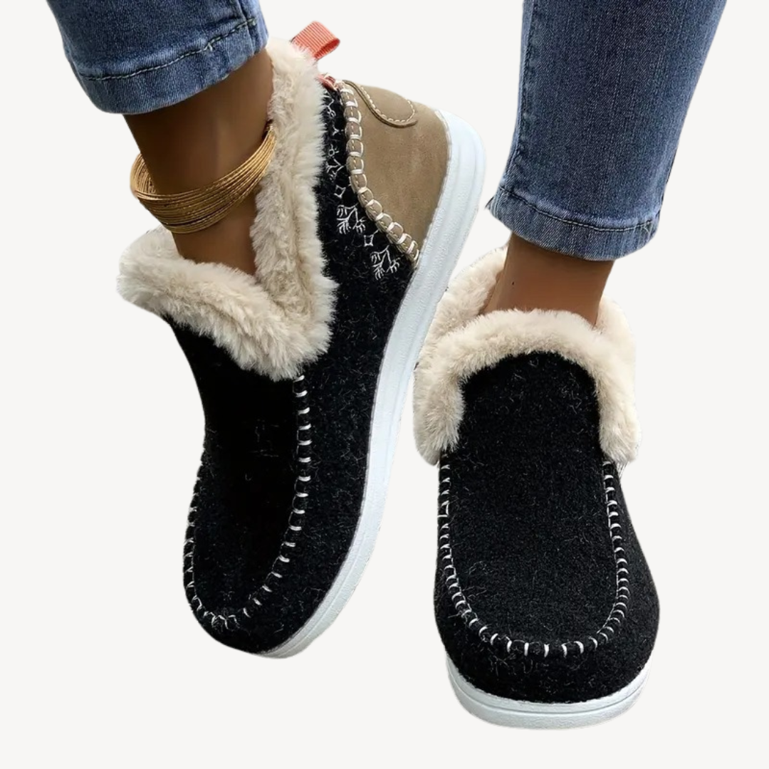 Warm Comfortable Slip-On Shoes for Women - OutfitLondon