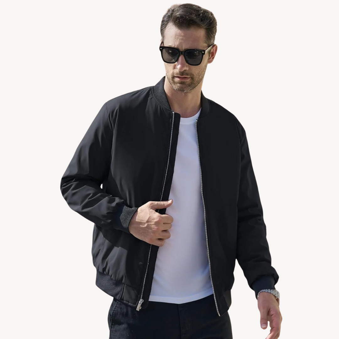 Warm Padded Men's Bomber Coat - OutfitLondon