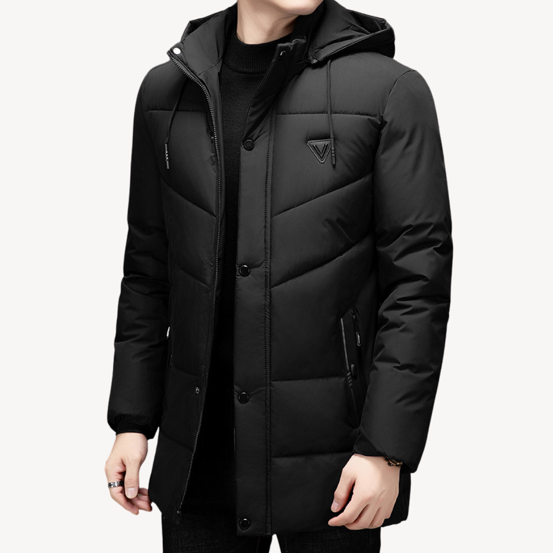 Warm Waterproof Hooded Mens Winter Coat