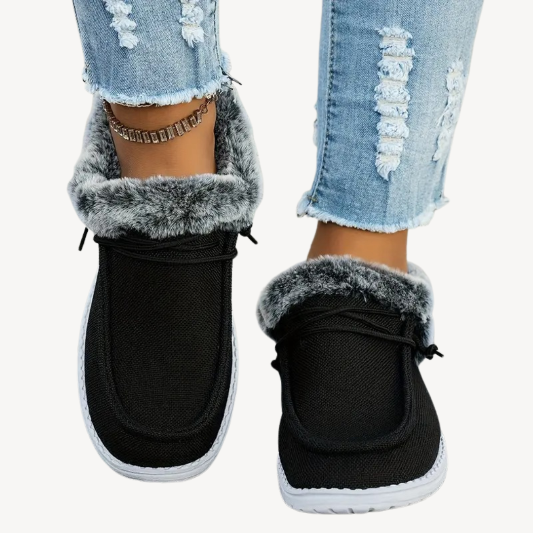 Comfortable Slip On Fuzzy Boots