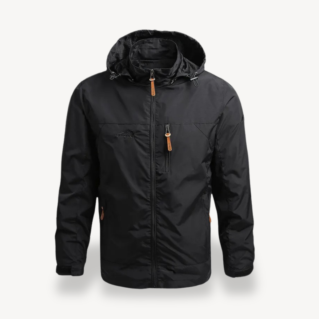 Waterproof Mens Hooded Rain Jacket Coat - OutfitLondon