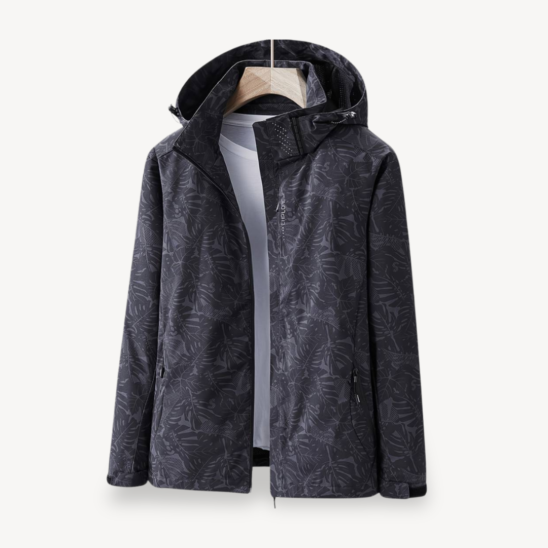 Men's Patterned Lightweight Windbreaker Coat