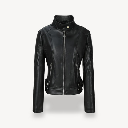 Vegan Leather Womens Coat