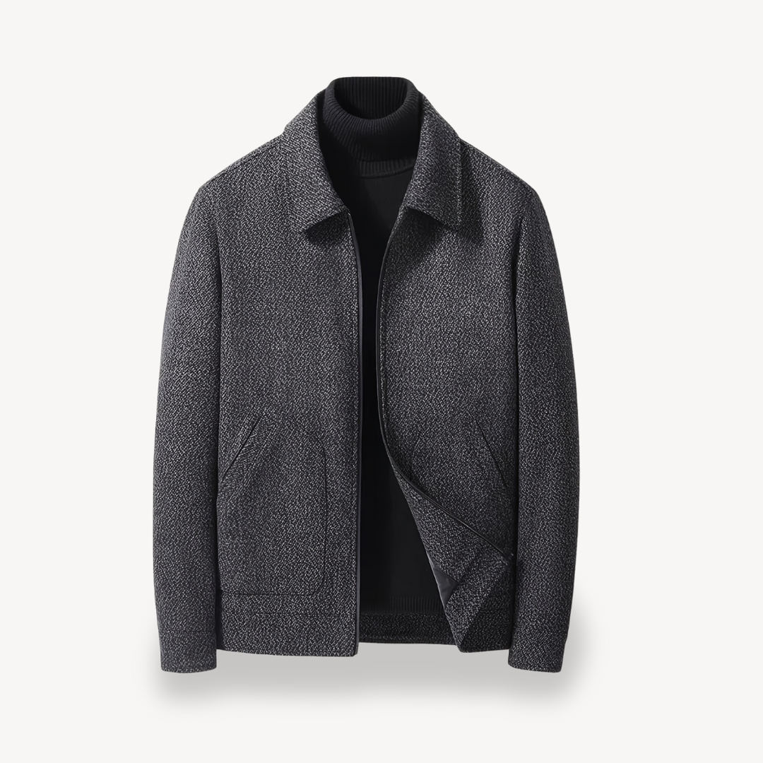 Warm Wool Blend Coat for Men