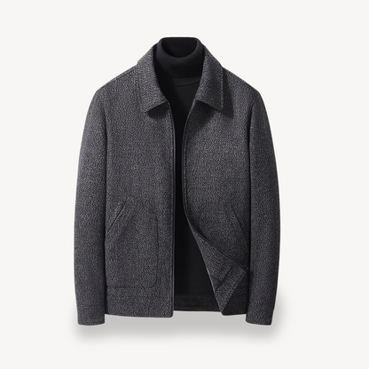 Warm Wool Blend Coat for Men