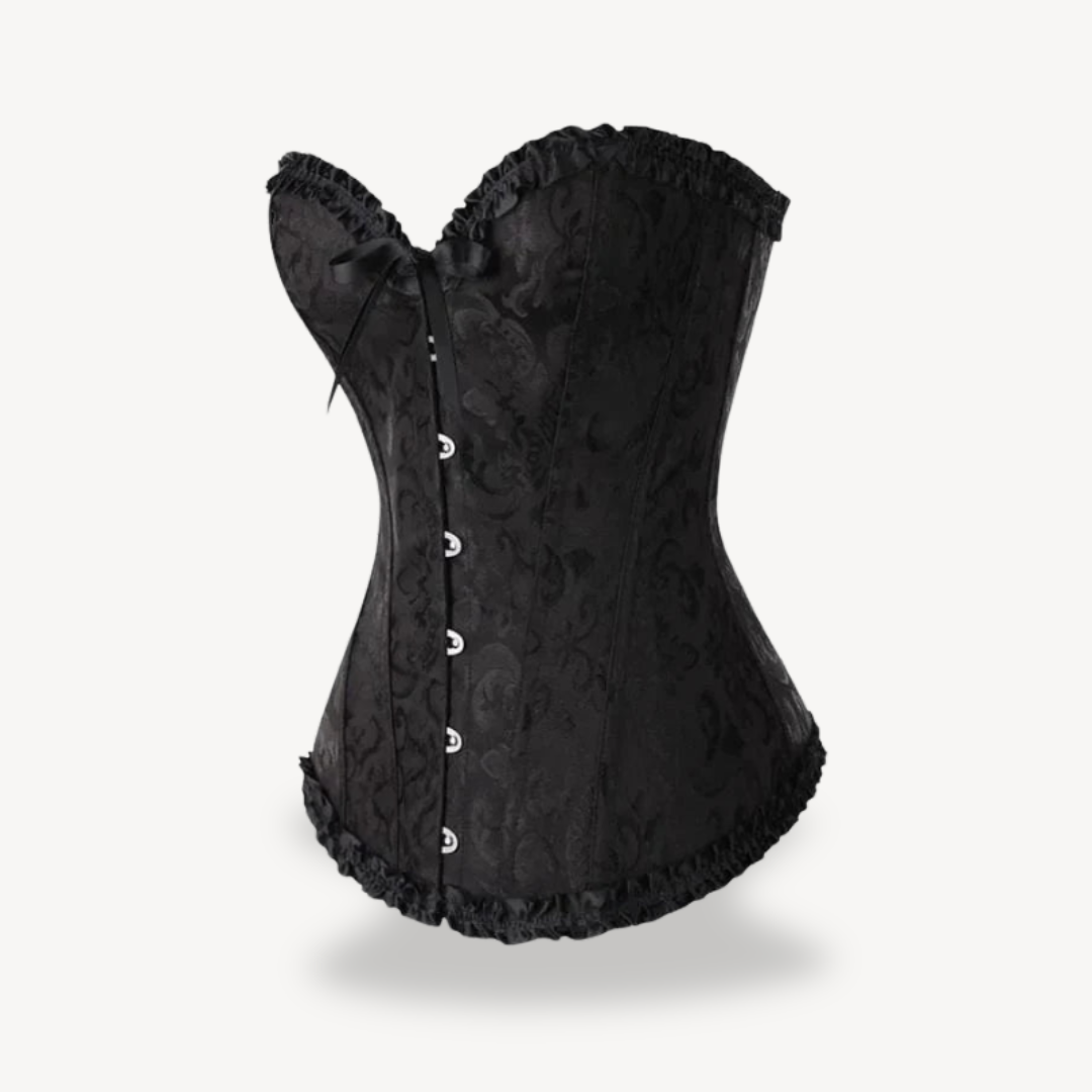 Ladies' Silk Tie Front Bustier Top - OutfitLondon