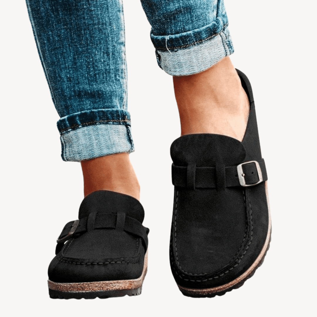 Comfortable Women's Leather Arch Support Slippers