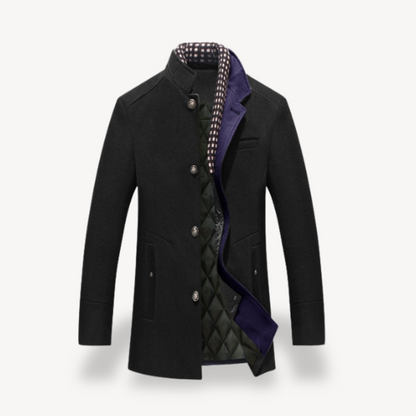 Relaxed Fit Mens Button Down Coat - OutfitLondon