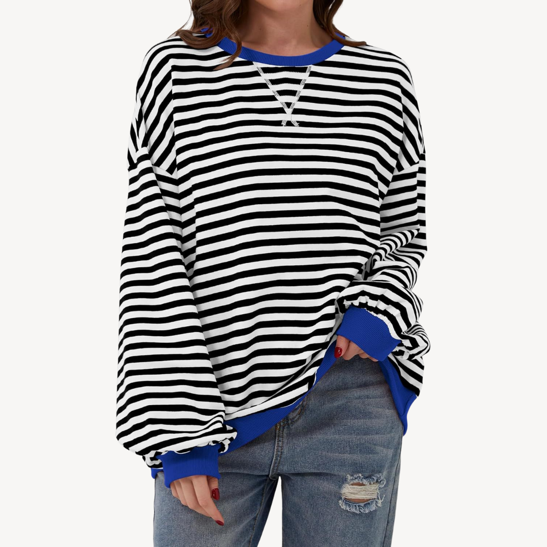 Ladies Classic Vertical Stripe Shirt - OutfitLondon