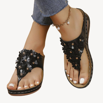Comfortable Women's Arch Support Flat Sandals - OutfitLondon