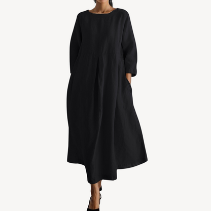 Relaxed Fit Summer Maxi Dress with Pockets