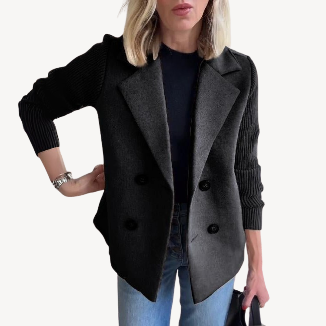 Classic Fit Wool Blazer for Women - OutfitLondon