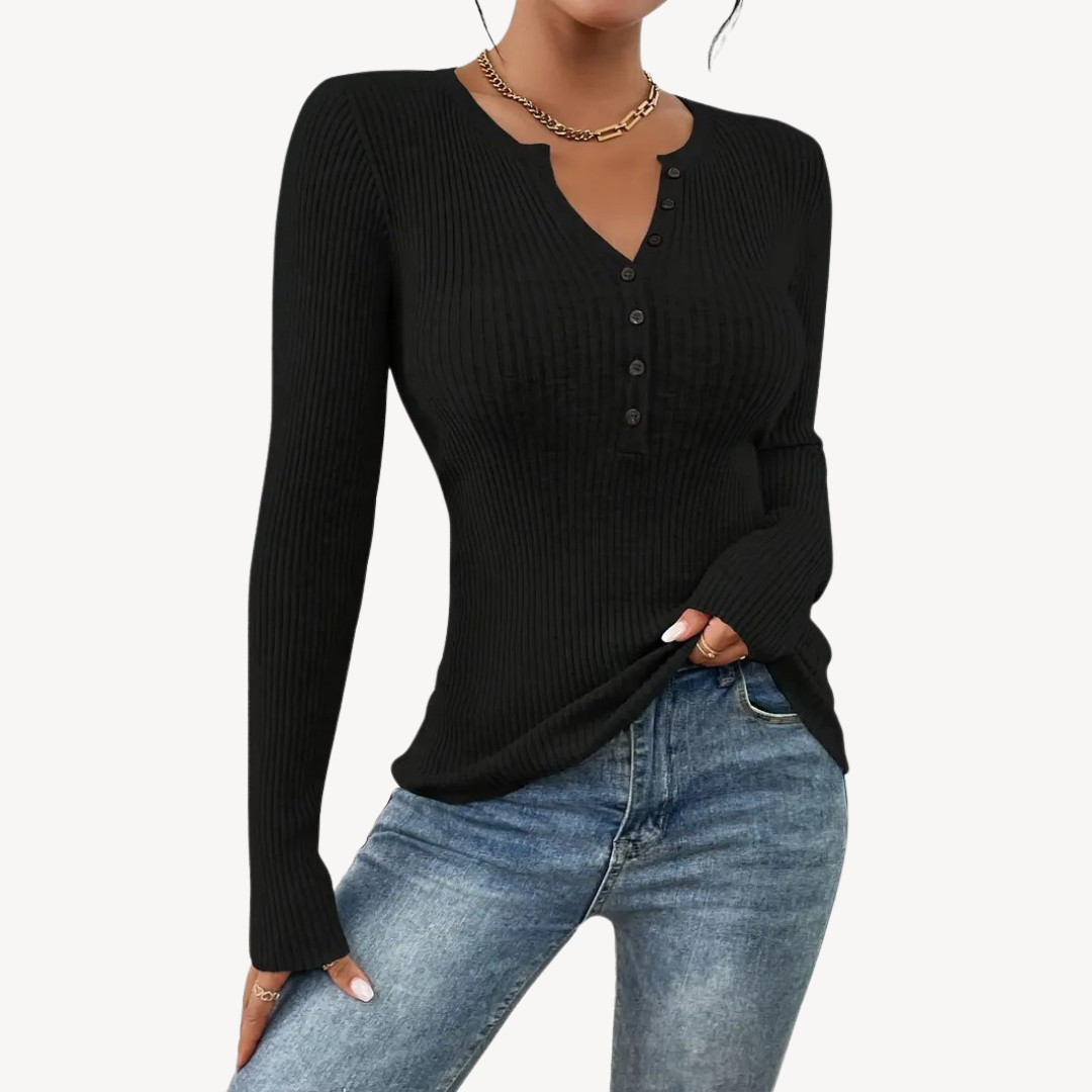 Textured Button Women's Casual Shirt