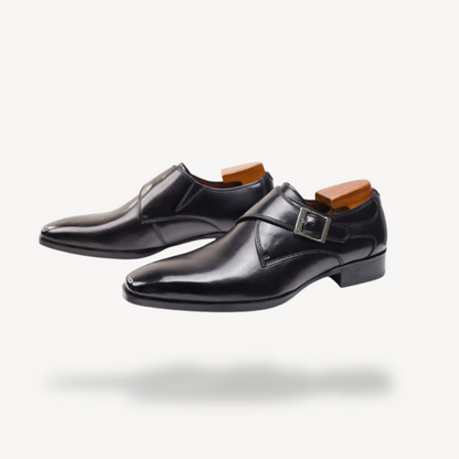Comfortable Genuine Leather Business Shoes with Buckle