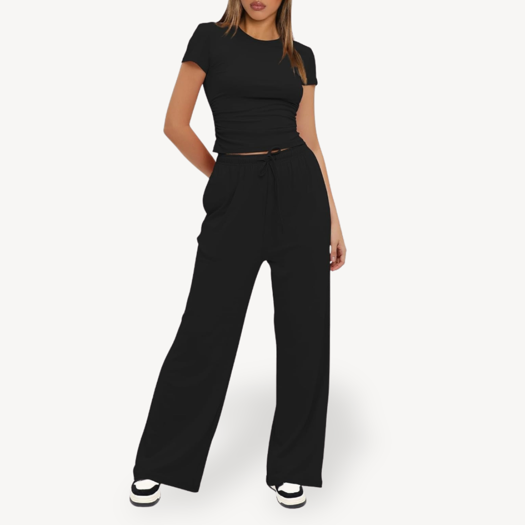 Relaxed Fit Pajama Set for Ladies
