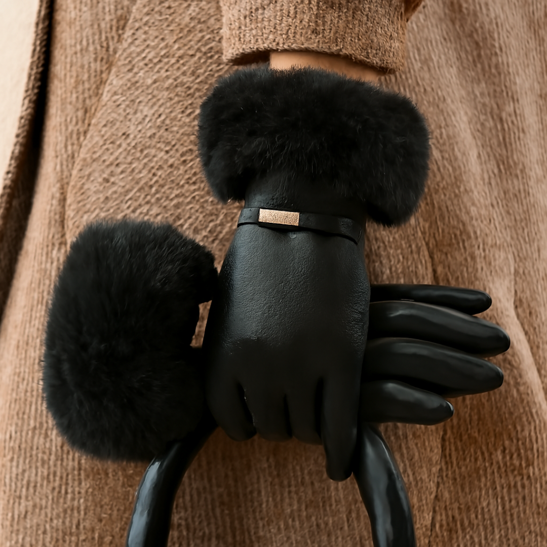 Warm Fleece Lined Women's Winter Gloves - OutfitLondon