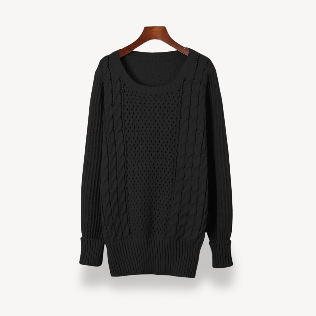 Cozy Crew Neck Sweater Dress for Women