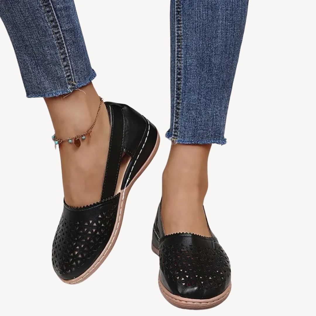 Comfortable Perforated Arch Support Sandals for Women - OutfitLondon