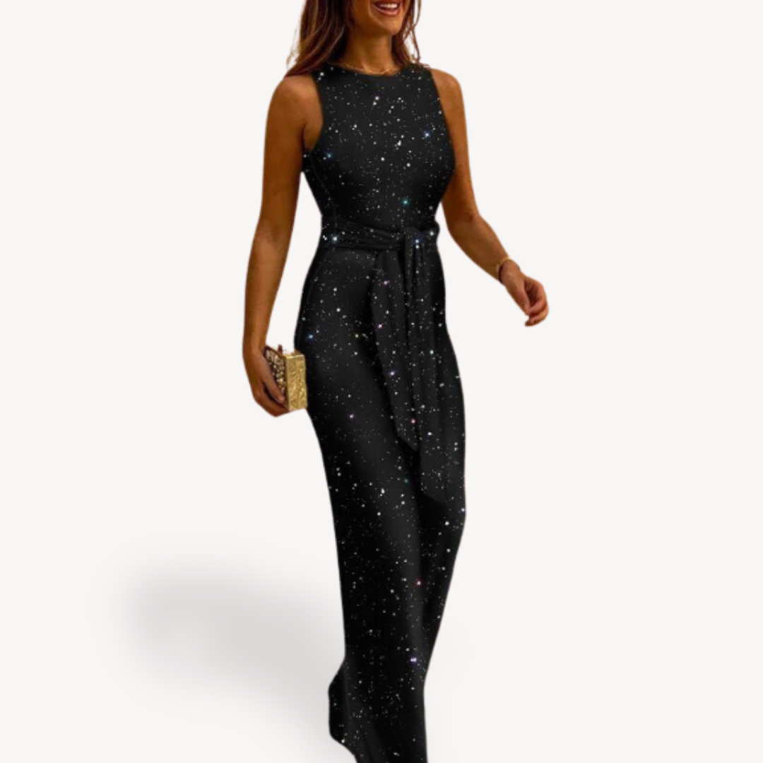 Glittering Formal Maxi Dress for Women - OutfitLondon