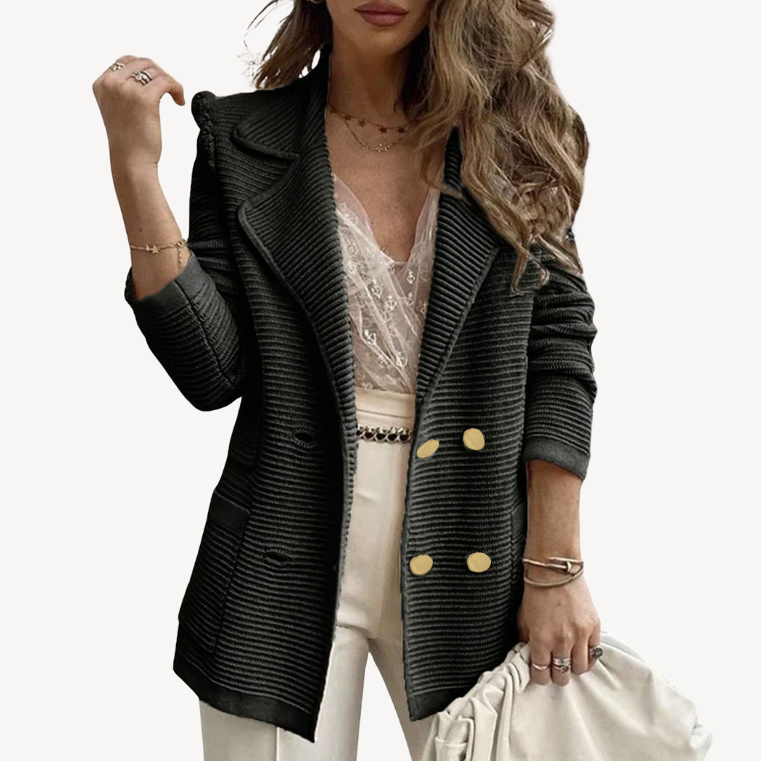 Ladies' Textured Fit Blazer Coat