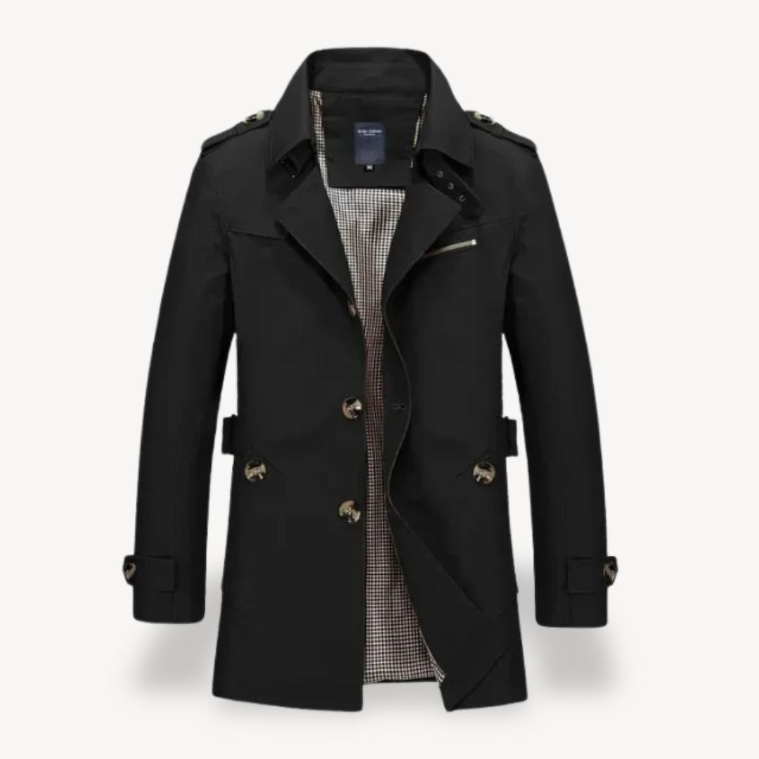 Classic Male Tailored Long Coat