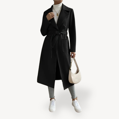 Ladies Warm Overcoat with Large Pockets