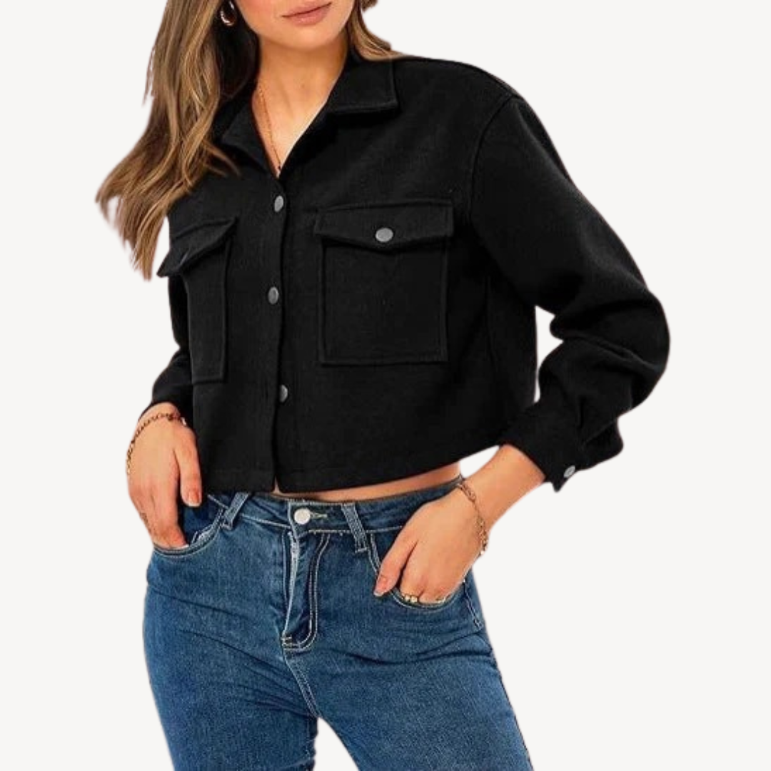 Ladies Short Fitted Blazer Jacket