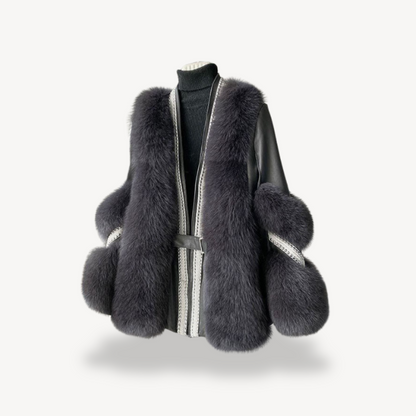 Luxurious Fake Fur Winter Coat for Ladies