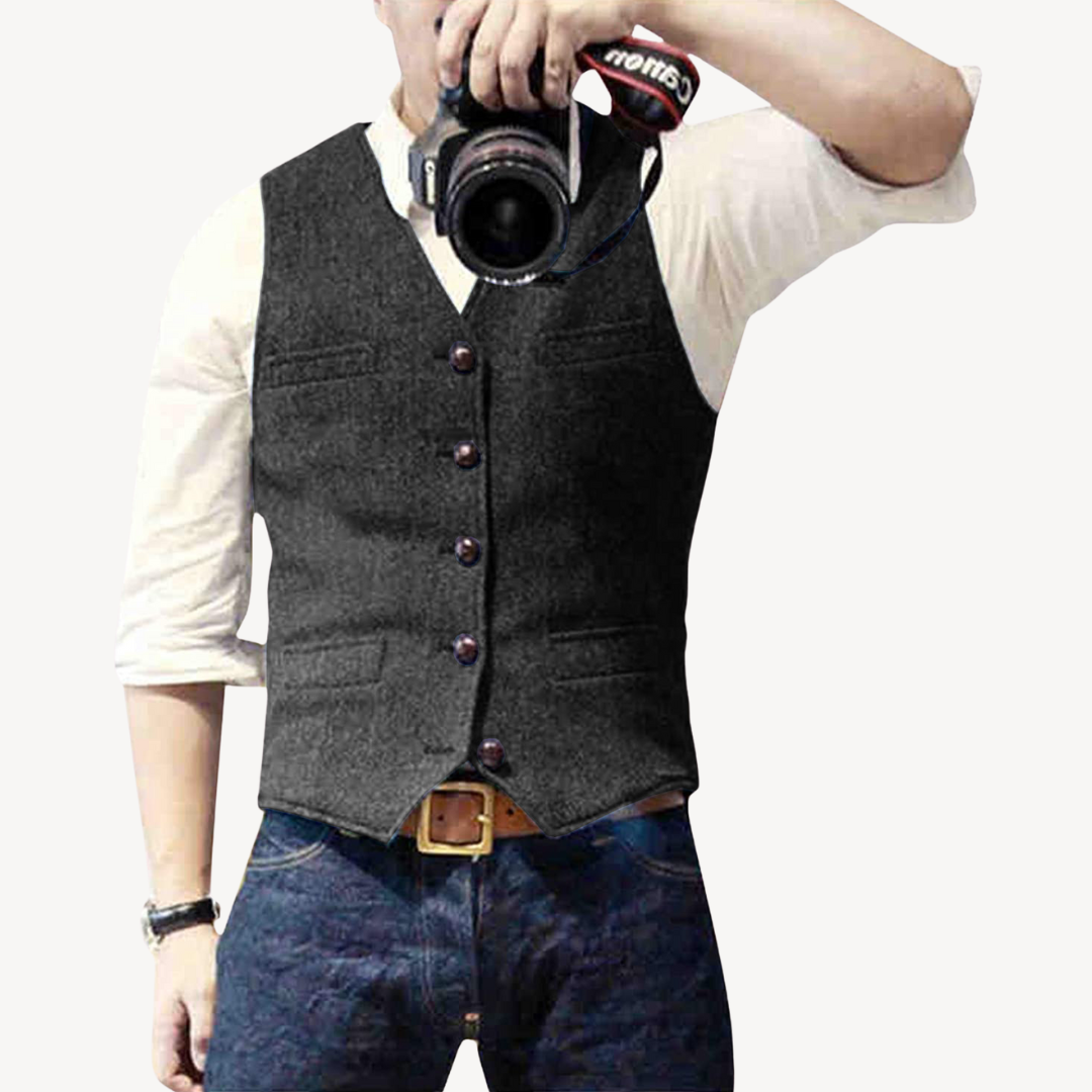 Classic Fitted Wool Waistcoat