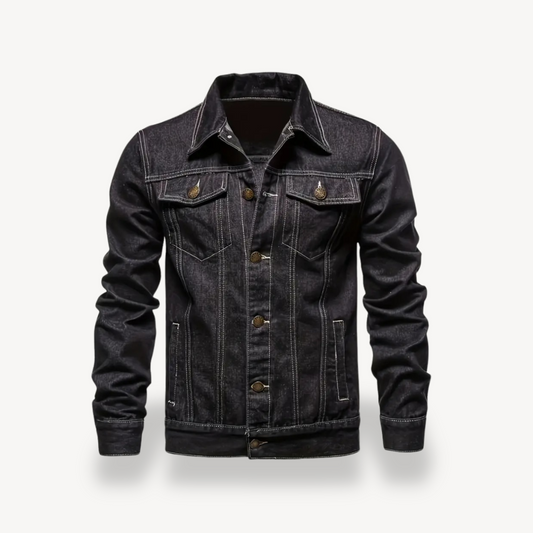 Relaxed Fit Classic Mens Denim Jacket - OutfitLondon