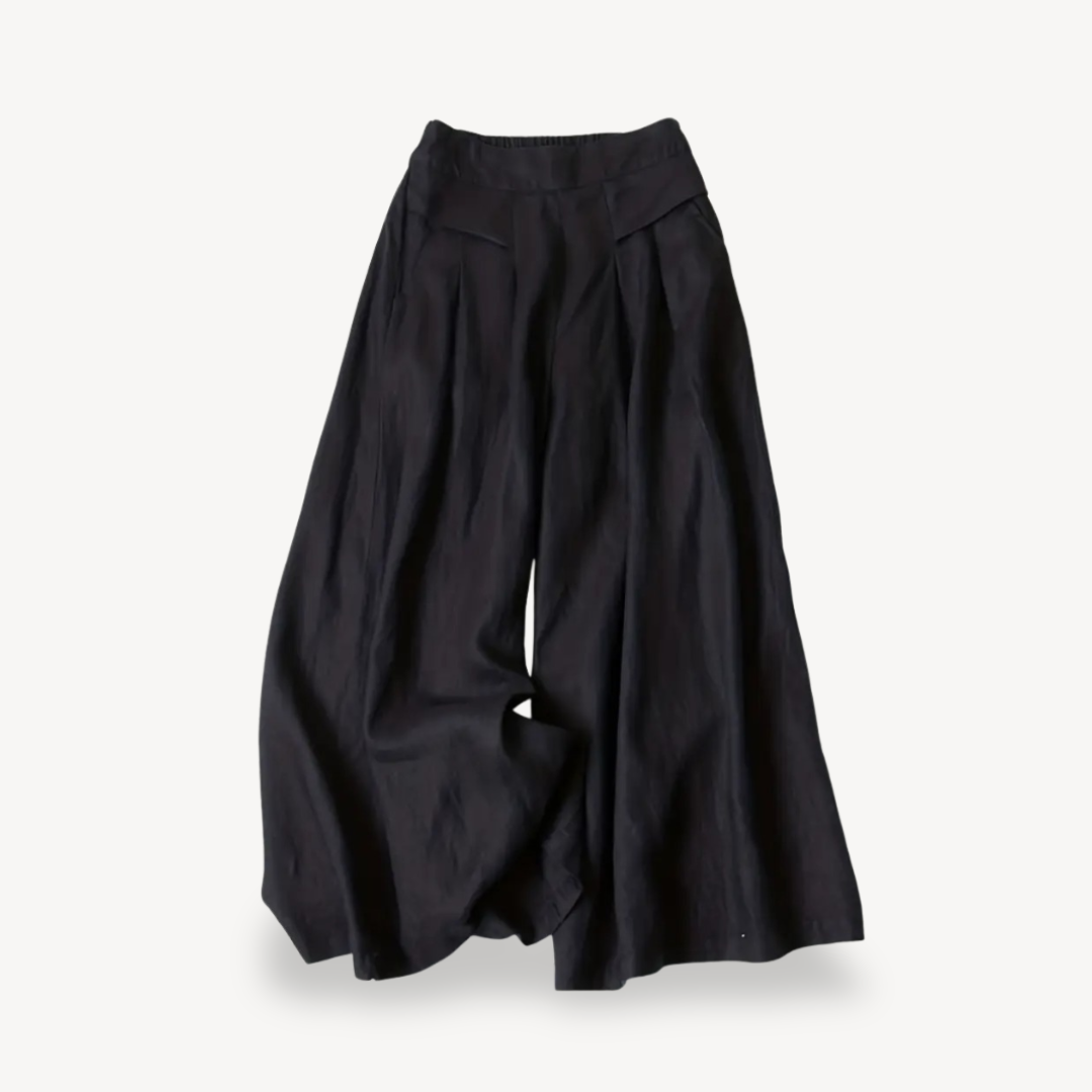 Loose Fit Linen Women's Pants