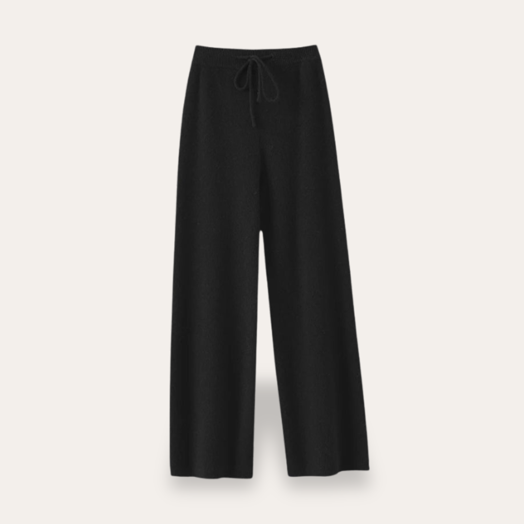 Soft Women's Wide Leg Cashmere Trousers