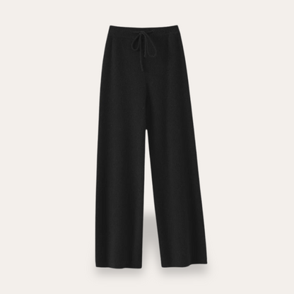 Soft Women's Wide Leg Cashmere Trousers