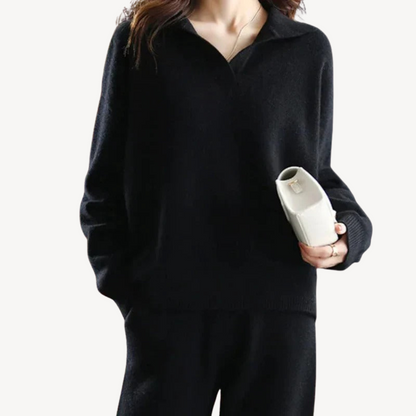 Relaxed Fit Knitted Sweater Set for Ladies