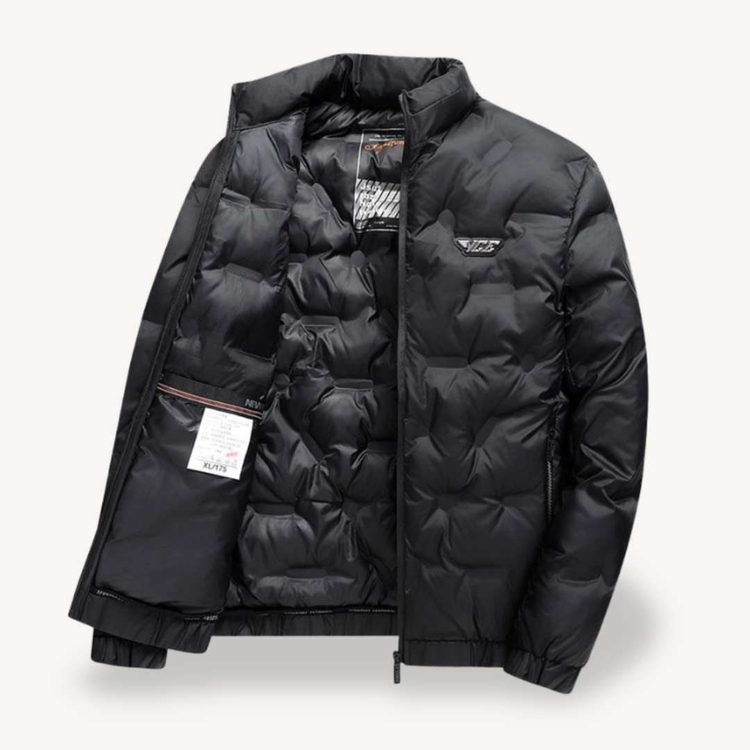 Slim Fit Down Filled Coat - OutfitLondon