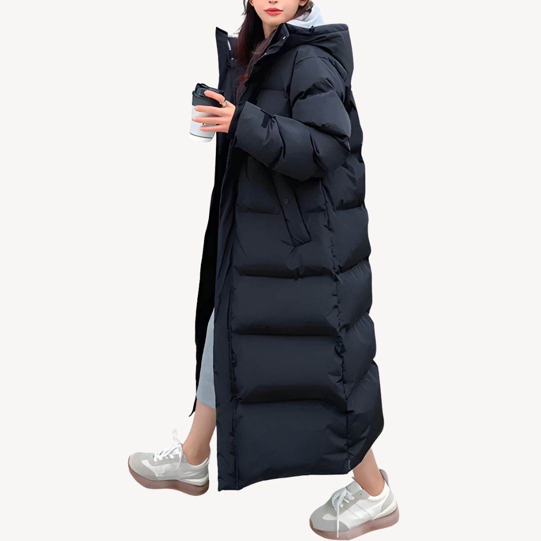 Warm Down Jacket with Hood for Ladies - OutfitLondon