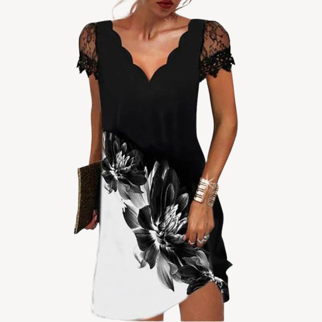 Pretty Flower Party Mini Dress
