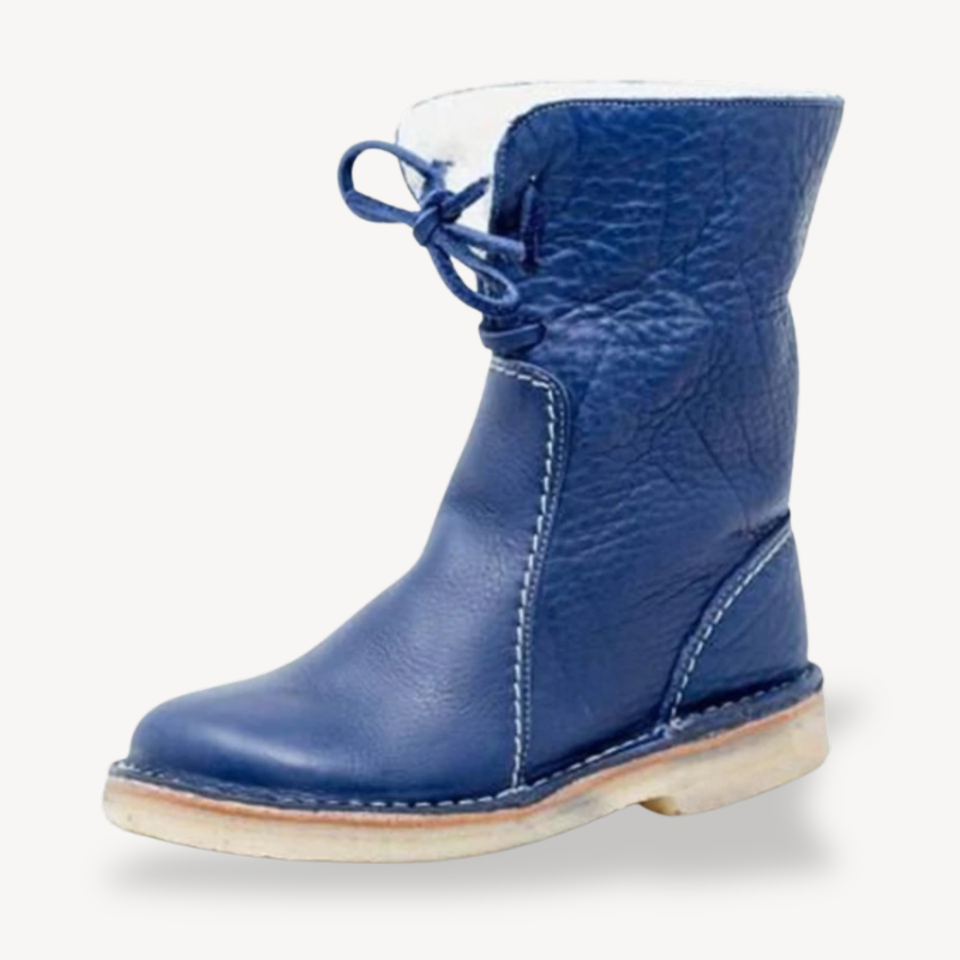 Comfortable Fit Adjustable Leather Ankle Boots