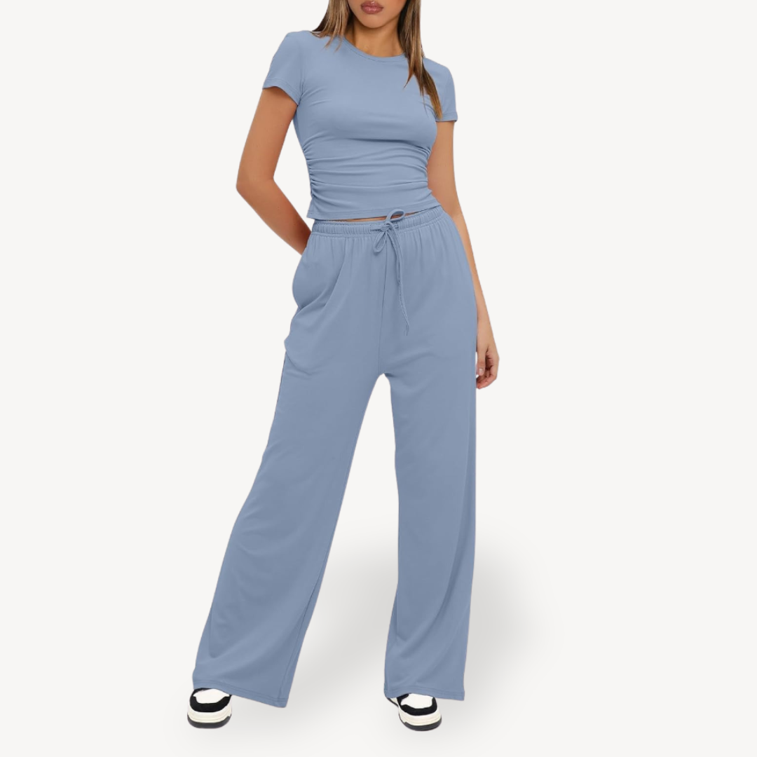 Relaxed Fit Pajama Set for Ladies