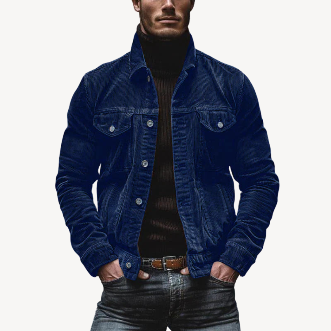 Rugged Textured Mens Jacket