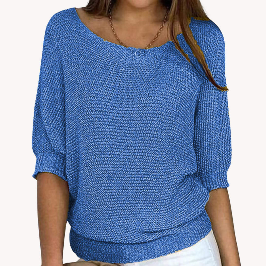 Soft Women's Crew Neck Casual Sweater