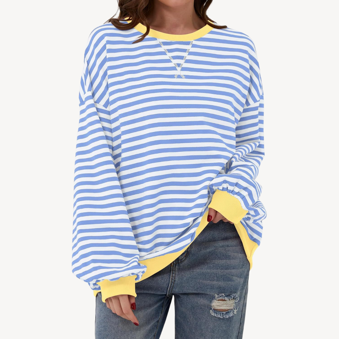 Ladies Classic Vertical Stripe Shirt