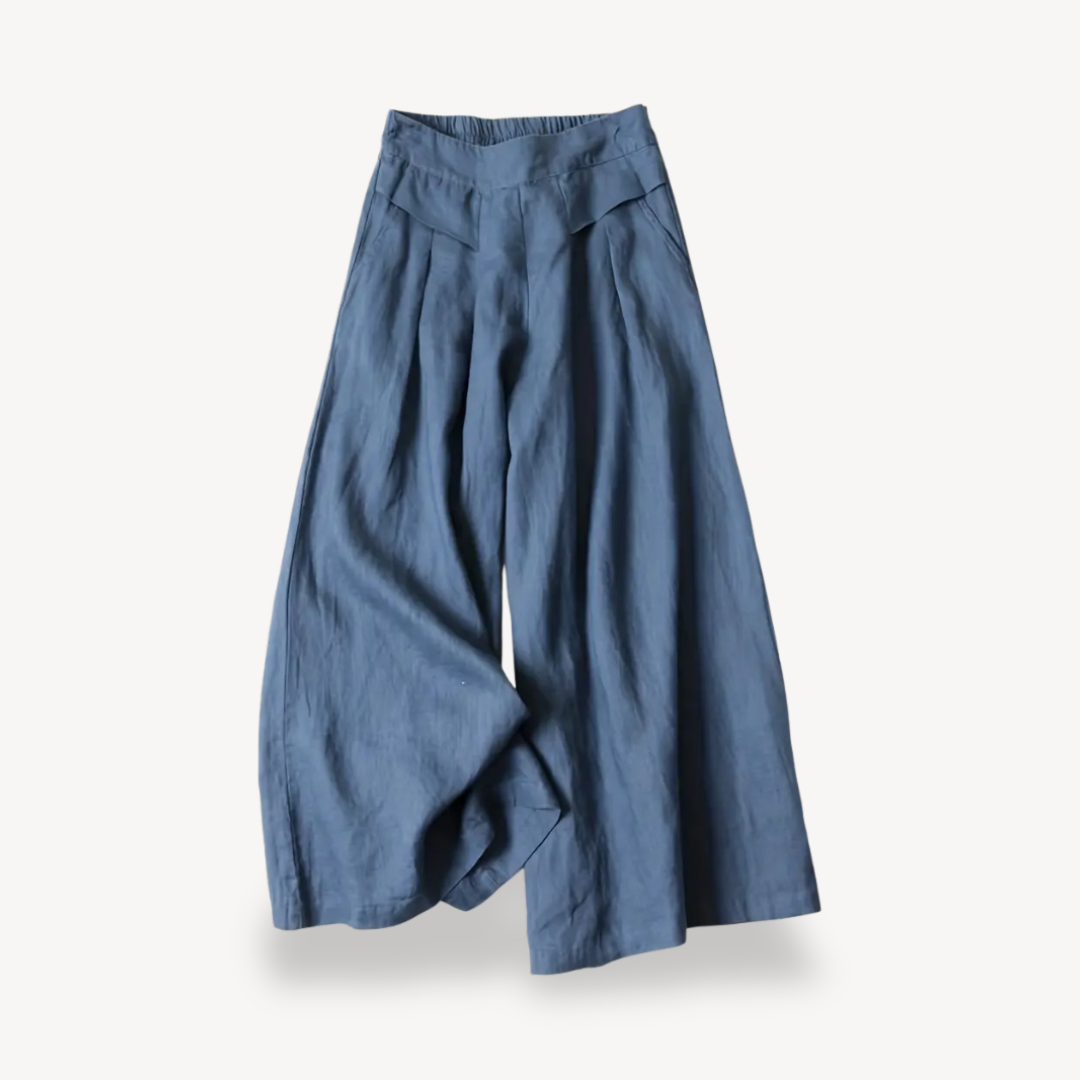 Loose Fit Linen Women's Pants