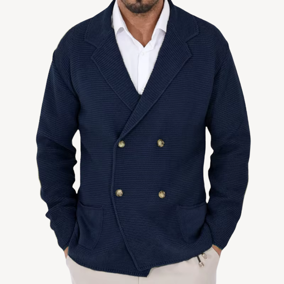 Classic Fit Men's Wool Cardigan Sweater