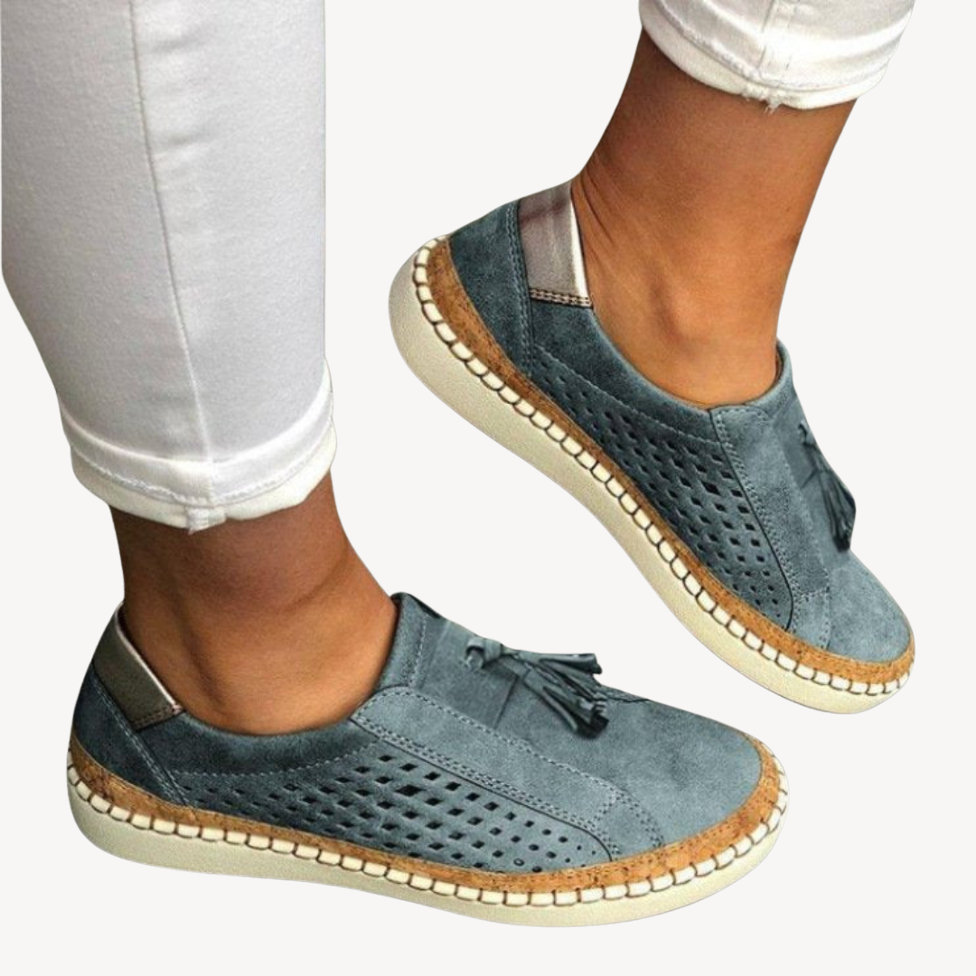 Comfortable Leather Slip On Shoes for Women