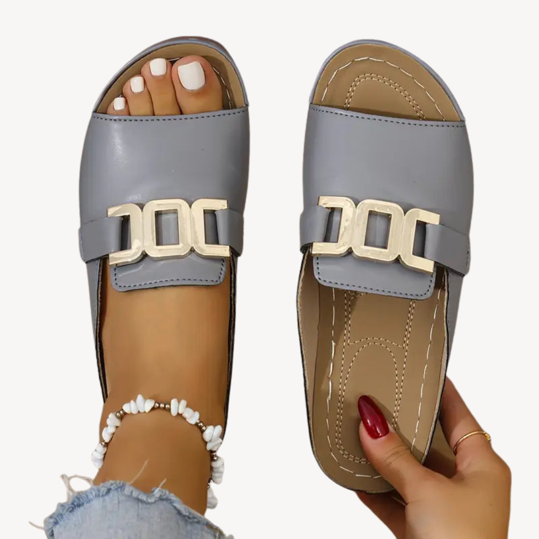 Ladies Strappy Summer Sandals with Buckle