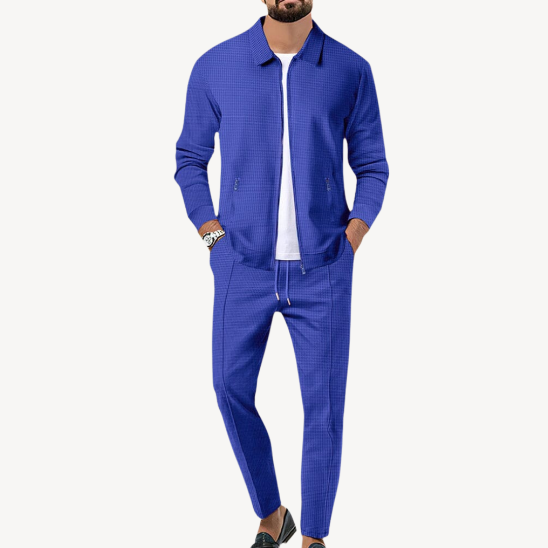 Relaxed Fit Zip Up Tracksuit Set