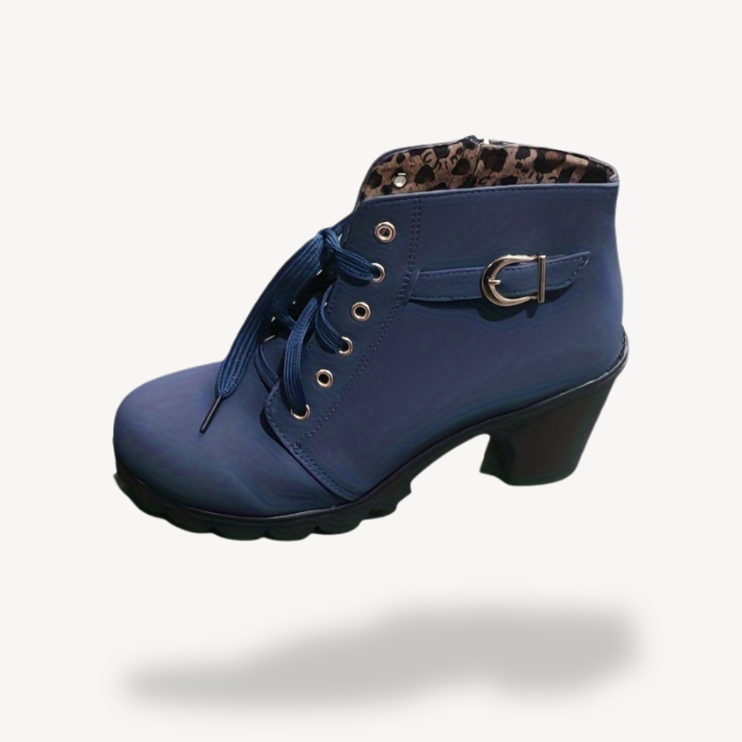 Comfortable Ankle High Heel Boots