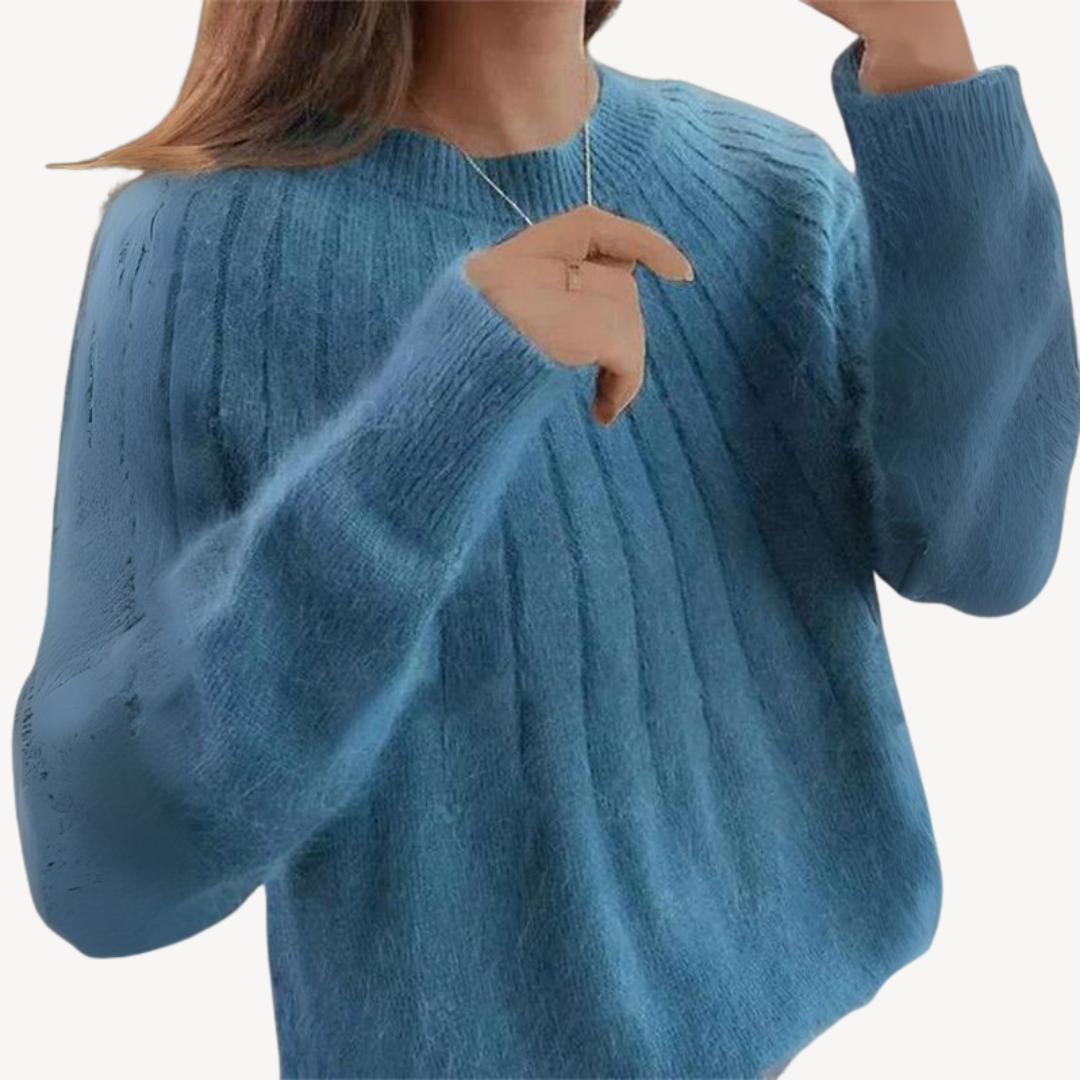 Textured Knit Sweater for Ladies - OutfitLondon