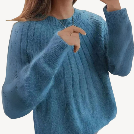 Textured Knit Sweater for Ladies - OutfitLondon
